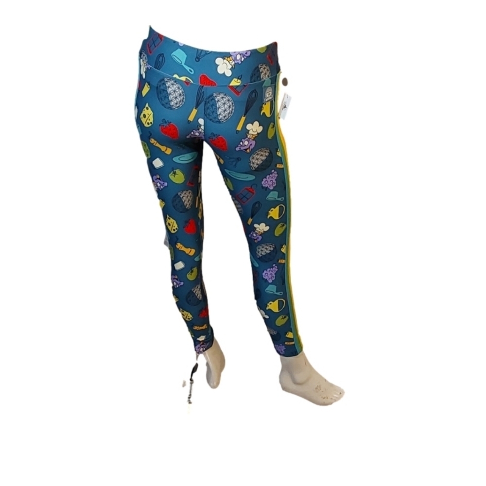 Disney 25th ANNIVERSARY FOOD & WINE CELEBRATION LEGGING SIZE SMALL - Picture 4 of 12